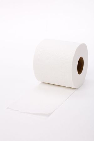 toilet paper close up shotの写真素材