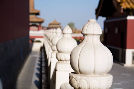 Forbidden City in beijing chinaの写真素材