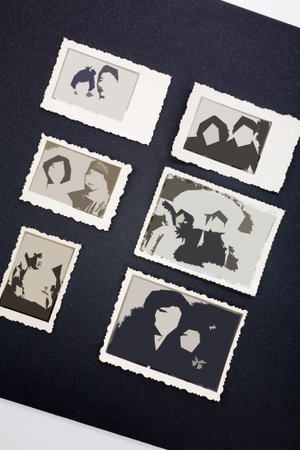 old stained photos, you can use the photo frame and put your photo in.