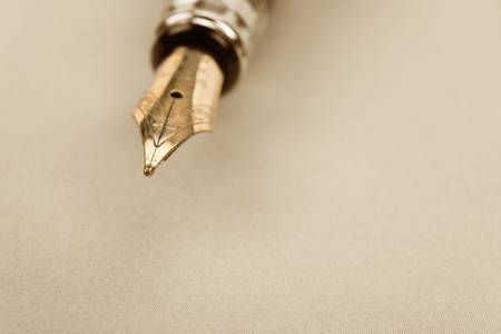 Fountain Pen close up shotの写真素材