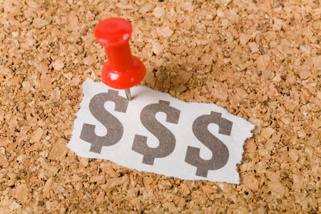 dollar sign, concept of financial problem