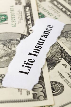 Headline of Life Insurance for background  の写真素材