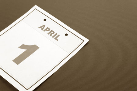 Fools' Day, calendar date April 1 for background