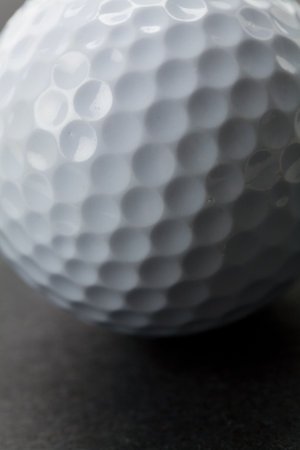 Golf Ball close up shotの写真素材