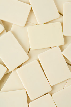 Domino close up, Concept of Cause or Teamworkの写真素材