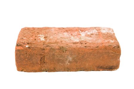 Red Brick with white backgroundの写真素材