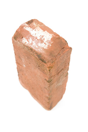 Red Brick with white backgroundの写真素材