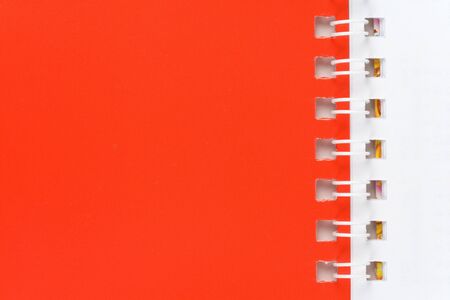 Red and White Blank Note Padの写真素材