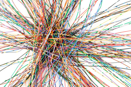 Colorful Cable, Concept of Communication, Data Line