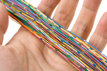 Colorful Cable, Concept of Communication, Data Line