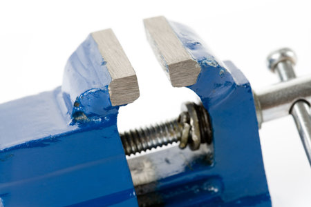 Blue Vice close up shotの写真素材