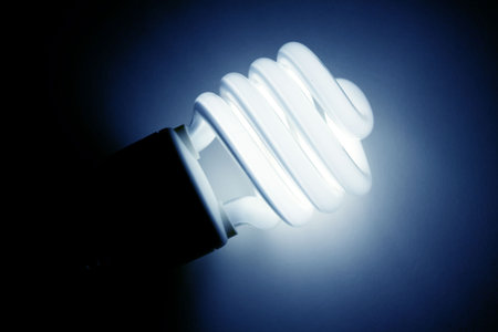 Compact Fluorescent Lightbulb clsoe up