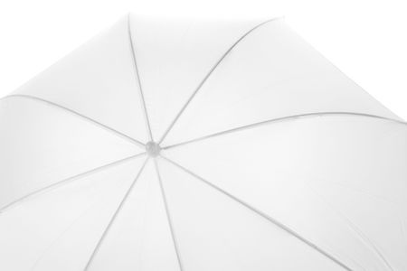 White Umbrella close up shot for backgroundの写真素材