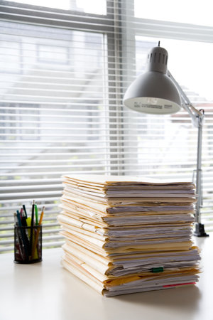 Office and File Stack for background