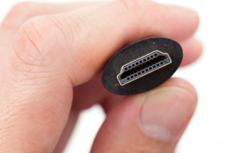 HDMI Cable close up shotの写真素材