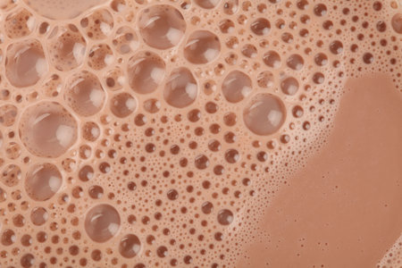 Chocolate Milk close up shot for backgroundの写真素材