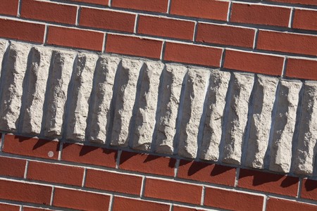 red Brick Wall for backgroundの写真素材