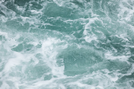 wave,white water texture for backgroundの写真素材