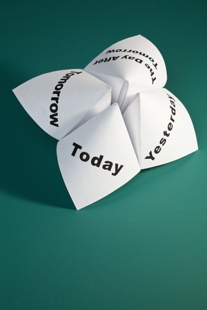Paper Fortune Teller close upの写真素材