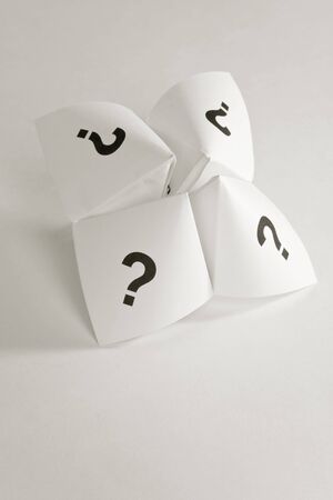 Paper Fortune Teller,concept of uncertaintyの写真素材