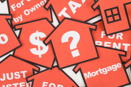 red home sign,  Real Estate business Concept の写真素材