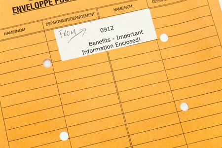 Manila Paper File Envelope close upの写真素材