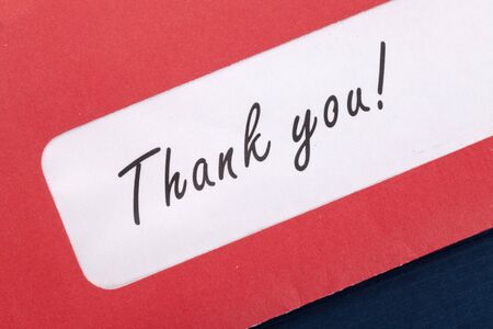 Thank You Mail close up shotの写真素材