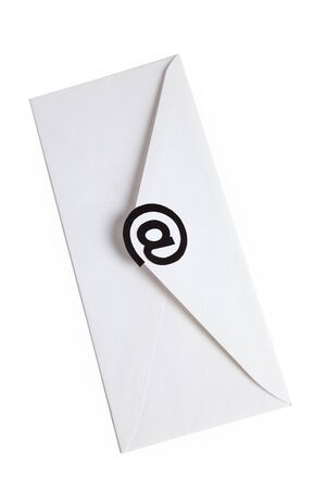 Envelope with @ Symbol, concept of E-Mailの写真素材