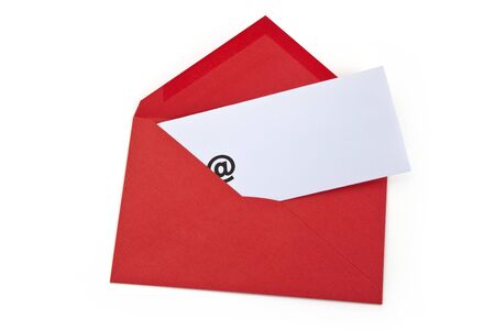 Envelope with @ Symbol, concept of E-Mailの写真素材