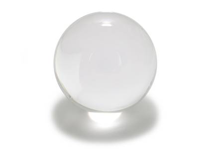 Crystal Ball with white backgroundの写真素材
