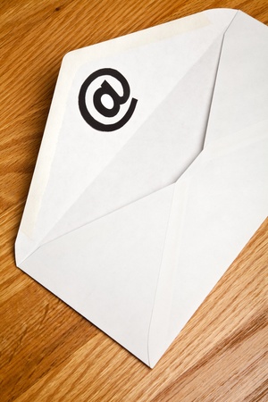 Envelope with @ Symbol, concept of E-Mailの写真素材