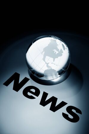 globe, concept of World Newsの写真素材