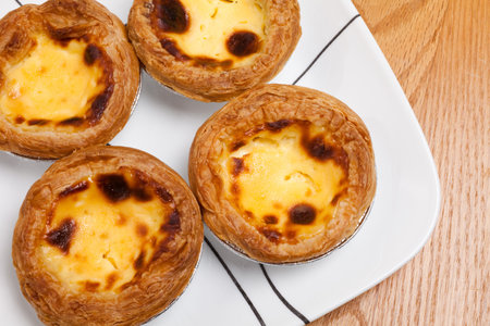 Egg Tart close up shot