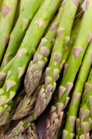 Green Asparagus close up shotの写真素材