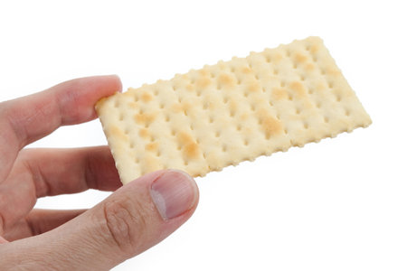 Cracker with white backgroundの写真素材