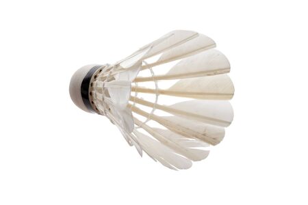 Badminton with white backgroundの写真素材