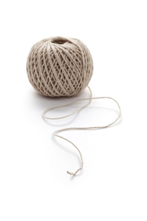 String with white background