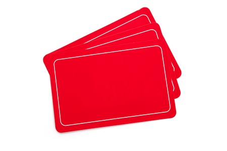 Red Blank Card for messageの写真素材