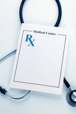 Blank Prescription, concept for Healthcare And Medicineの写真素材