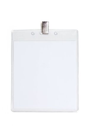 Name Tag with white backgroundの写真素材
