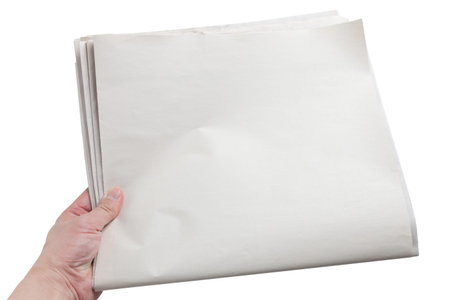 Blank Newspaper with white background