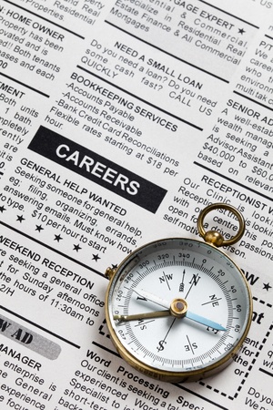 Fake Classified Ad, newspaper, business concept.の写真素材