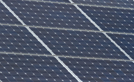 blue Solar Panel for background