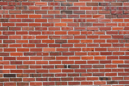 Red Brick Wall for background