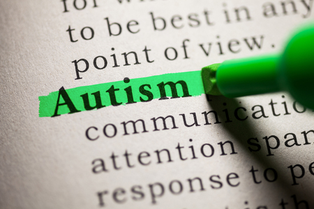 Fake Dictionary, definition of the word Autism.の写真素材