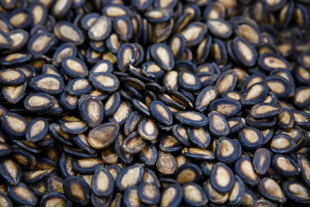 Watermelon Seeds , food pattern for background texture.の写真素材