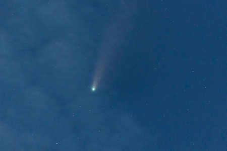 Comet C/2020 F3 NEOWISE at Vancouver british columbia Canadaの写真素材