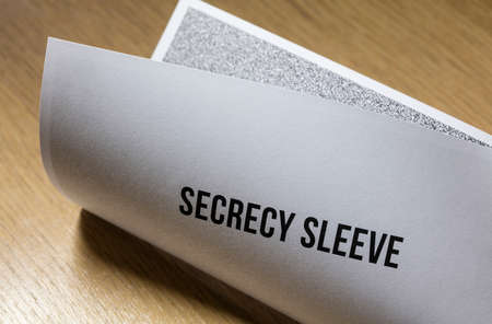 Ballot Secrecy Sleeves, business document mail concept.の写真素材