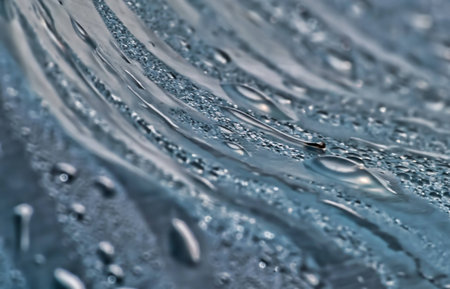 water drops on the polyethylene in Greenhouse
