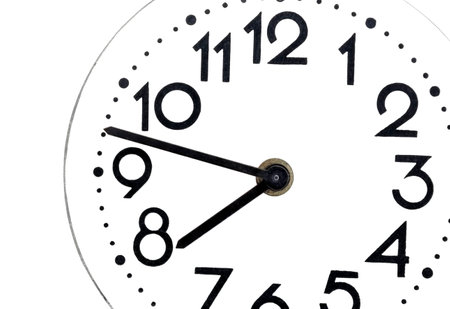 Close up of a simple clockの写真素材